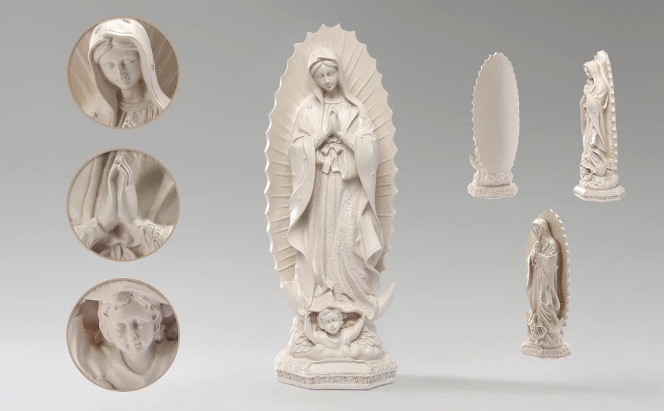 Estatua de la Virgen de Guadalupe en Resina