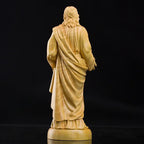 Escultura del Sagrado Corazon de Jesus en Madera - Arte Devoci... — detalle de madera de cerca