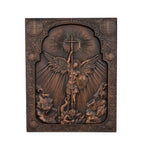 Icono de San Miguel Arcangel en Madera - Arte Sacra con Detall... — madera, hipoalergenico y duradero