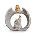 Angel con la Sagrada Familia en Resina — vista completa del producto