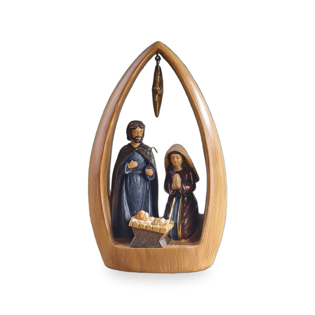 Nacimiento de Madera con la Sagrada Familia — vista completa del producto