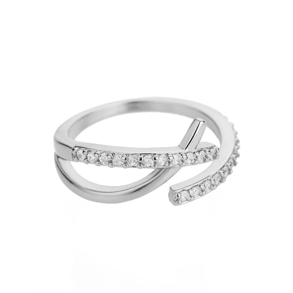 Anillo Pez Ichthys plateado — vista en ángulo