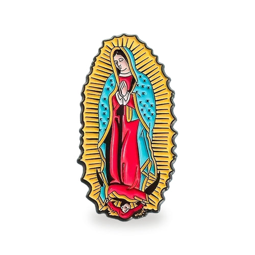 Broche Virgen de Guadalupe - Pin Esmaltado Vintage — vista completa del producto