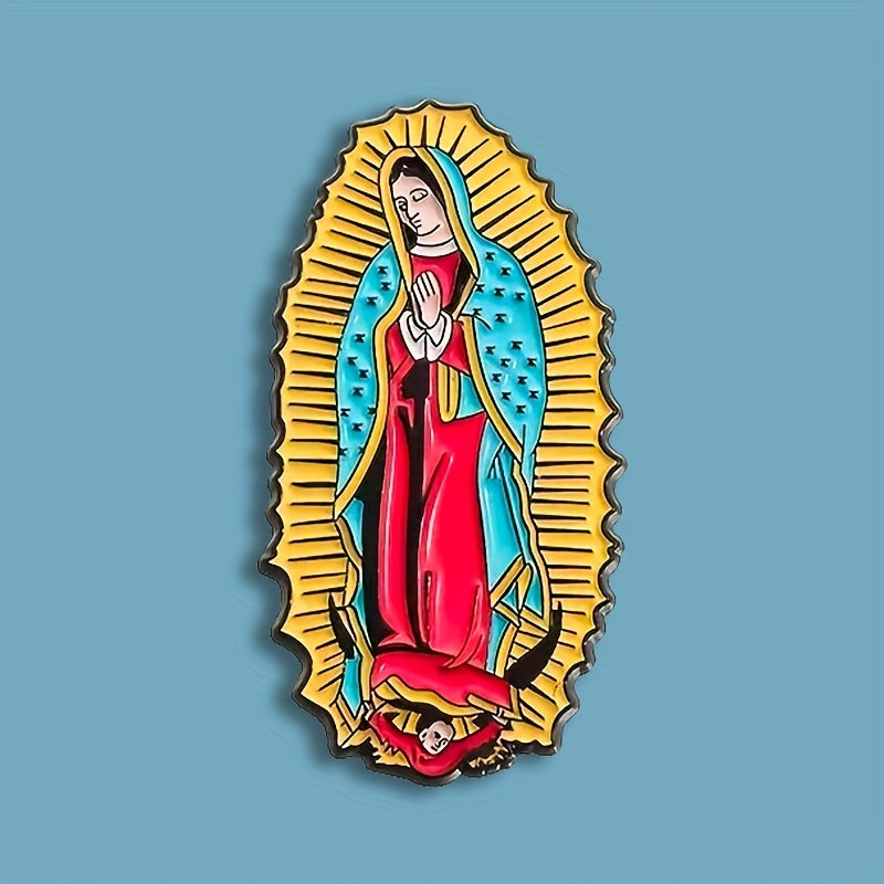 Broche Virgen de Guadalupe - Pin Esmaltado Vintage — vista completa del producto