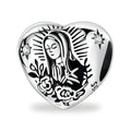 Virgen de Guadalupe - Dije Corazon de Plata 925 — vista completa del producto