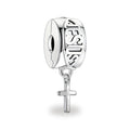Rueda Ichtus con Cruz - Dije de Plata 925 — vista completa del producto