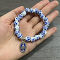 Pulsera Rosario de Porcelana - Nuestra Senora — vista completa del producto
