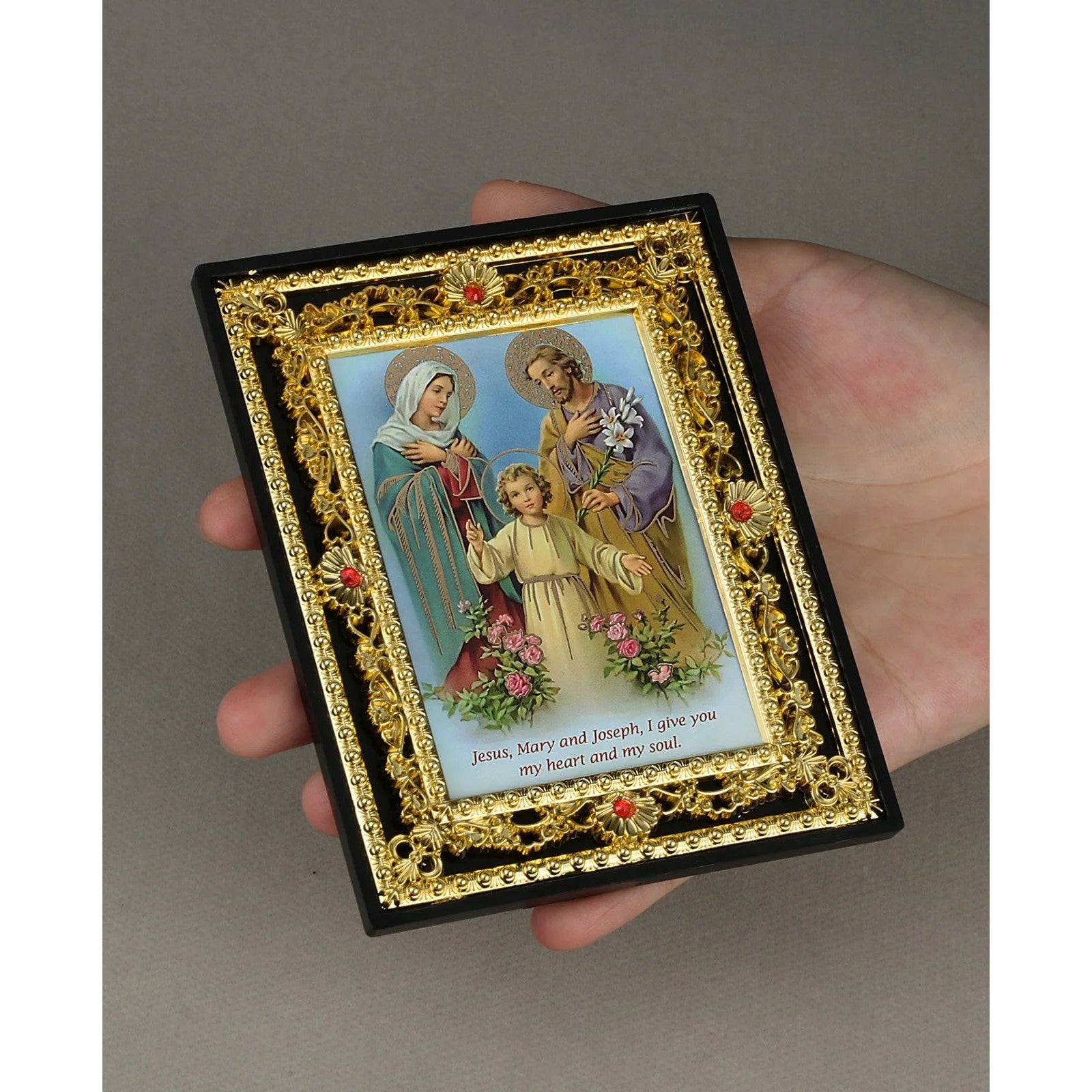 Marco Dorado de Iconos Sagrados — regalo espiritual para primera comunion