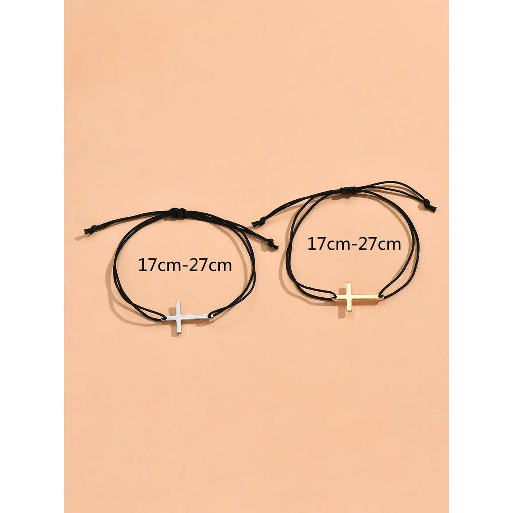 Pulseras de Fe y Amor · Conjunto Minimalista — pulsera devocional en uso