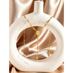 Collar Rosario en Y - Crucecitas y Medalla de la Virgen — accesorio de fe y devocion