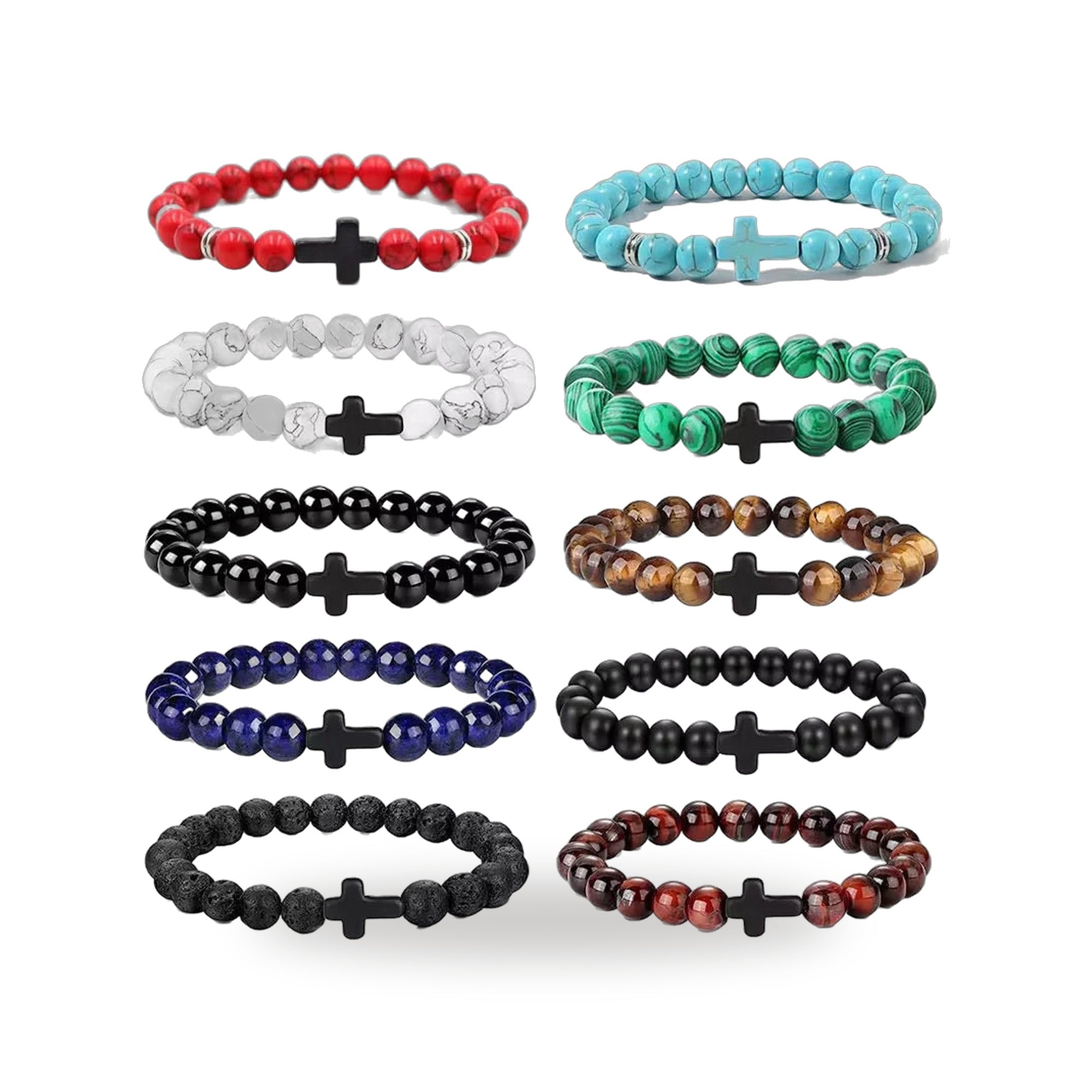 Pulsera de Oracion de Hematita y Onyx — vista completa del producto