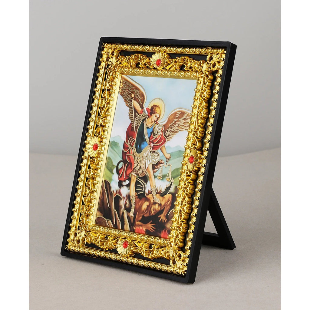 Detalle del icono sacro — Marco Dorado de Iconos Sagrados