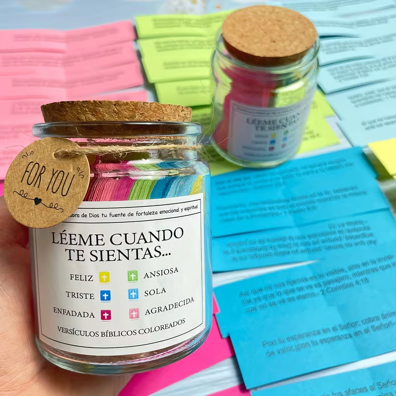 Tarro de Versiculos Biblicos - Inspiracion para el Alma — accesorio de fe y devocion